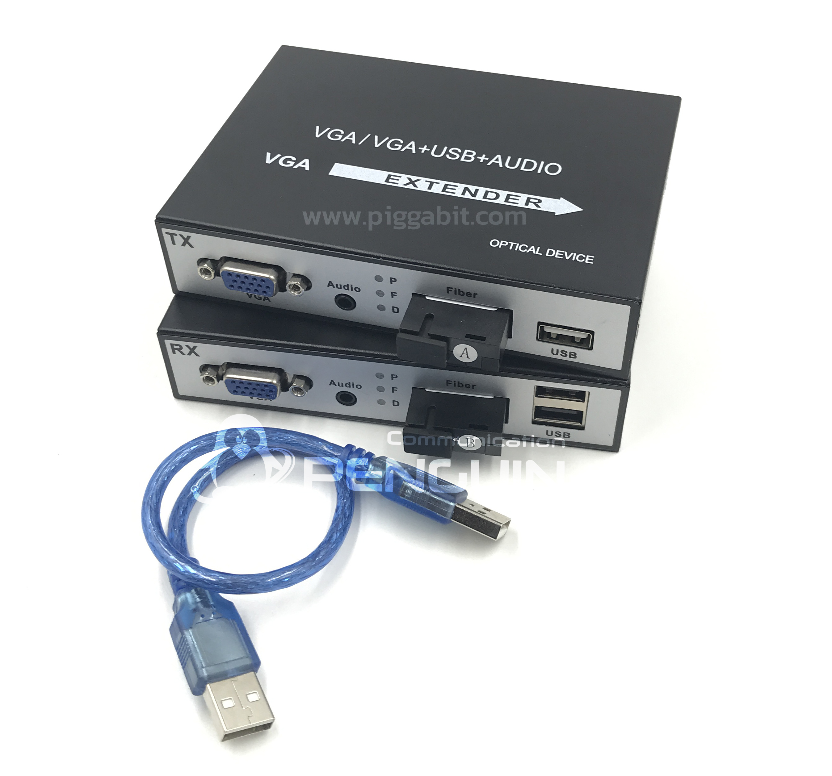 vga to fiber optic กล่องแปลงสัญญาณ vga ผ่านสายไฟเบอร์ออฟติก
